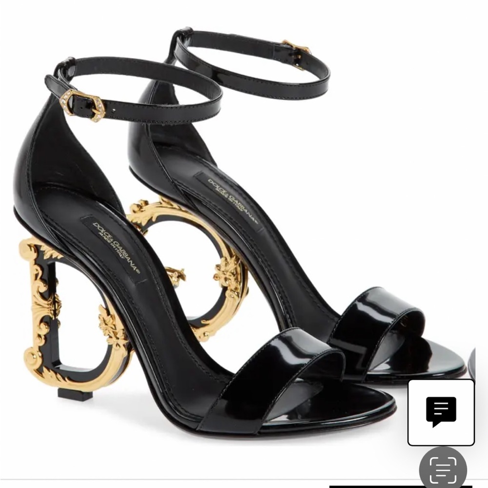 Dolce & Gabbana Keira Baroque DG Heel Sandal